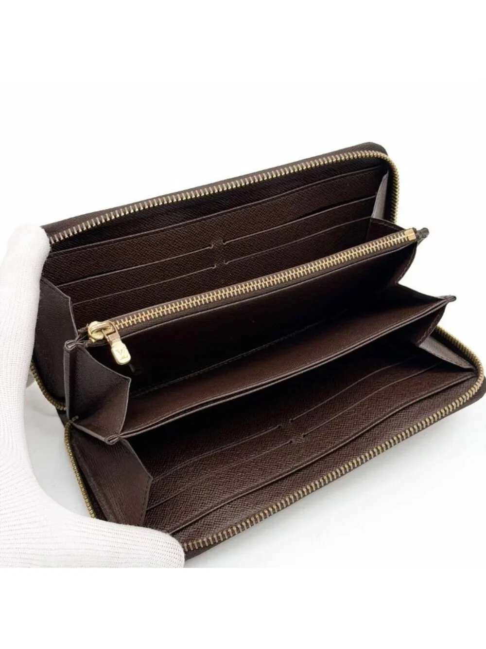 Louis Vuitton Zippy Wallet Damier Ebene Zip Around